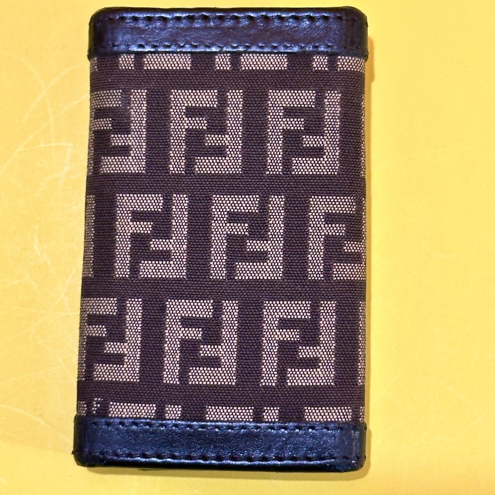 Fendi Black and Brown Monogram Key Holder